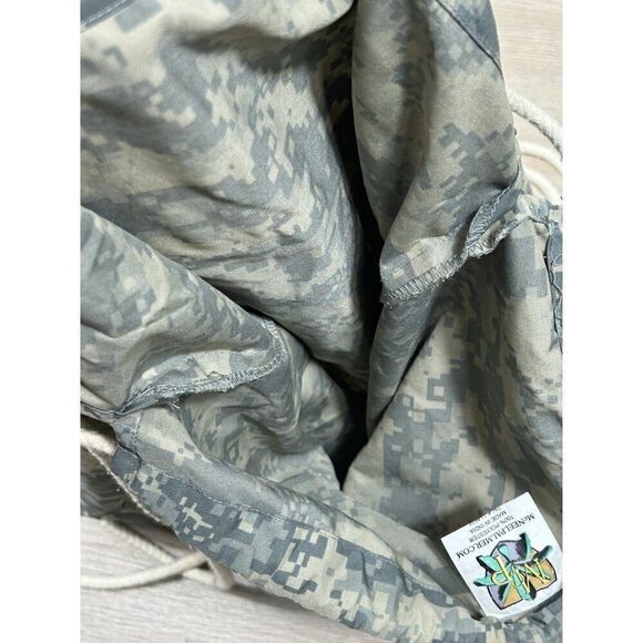 US Army National Guard Camo Light Weight Sinch Drawstring Backpack Bag - Picture 6 of 6